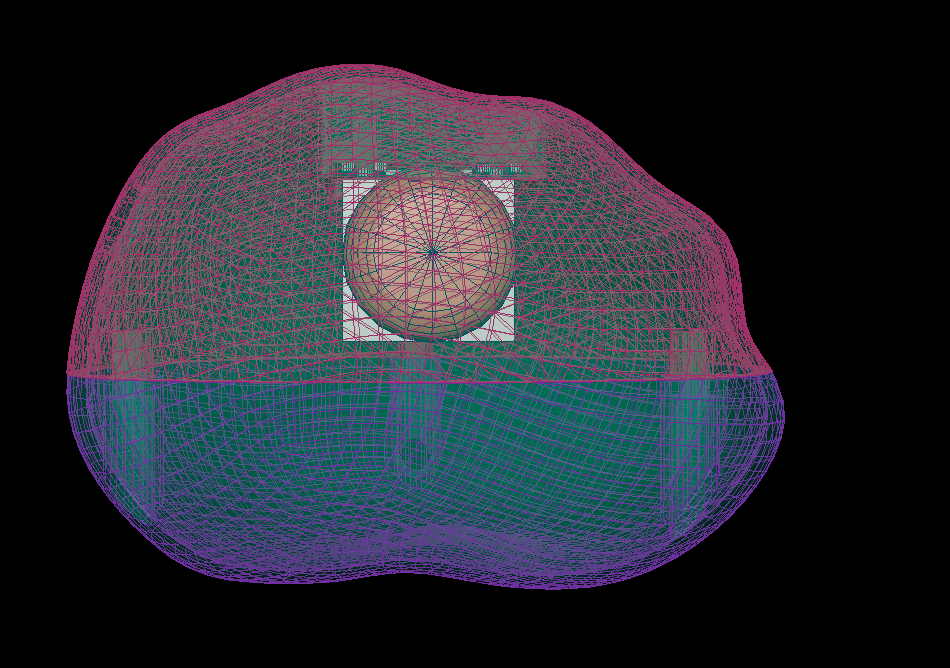 Top back wireframe